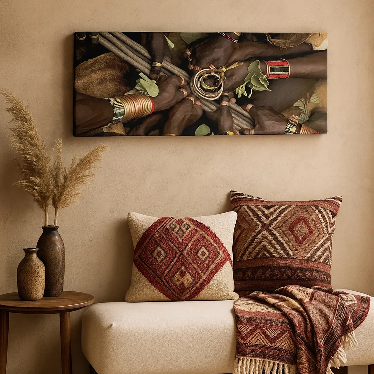 Canvastavla - Bild på duk - Vi är tillsammans - 30x30 cm