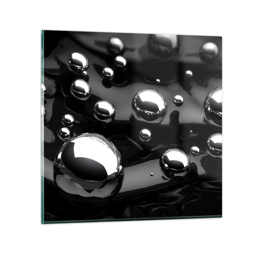 Glastavla - Bild på glas - Ur svarta massan - 50x50 cm