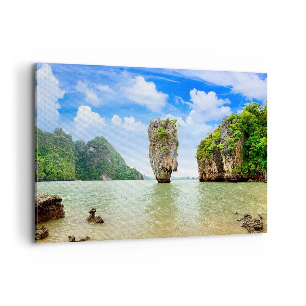 Canvastavla - Bild på duk - Naturens bergsunder - 100x70 cm