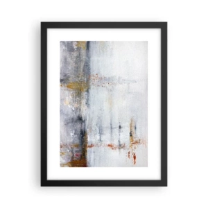 Affisch i svart ram - Bakom luftridån - 30x40 cm