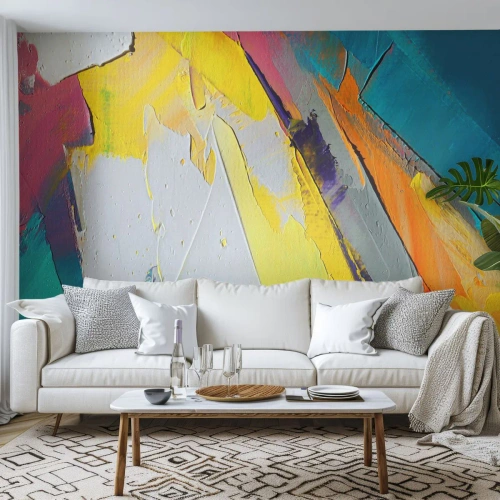 Fototapet Premium Canvas - Världens anatomi - Abstraktion, Bit, 3D - 450x315 cm