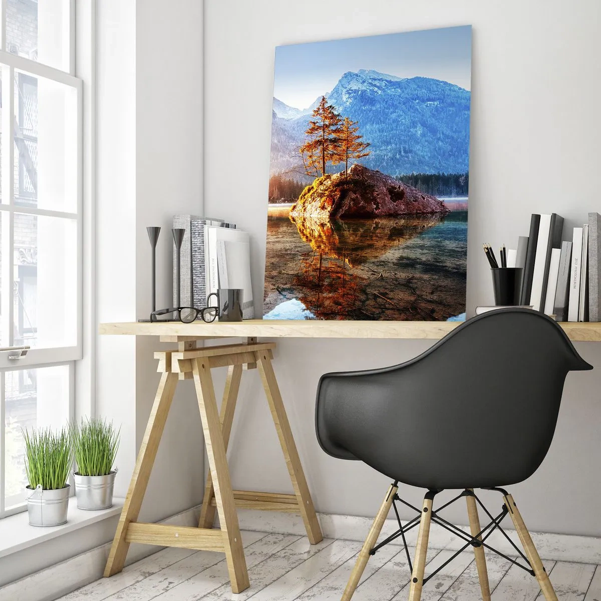 Glastavla - Bild på glas - Naturen i ett nytt ljus - 50x70 cm
