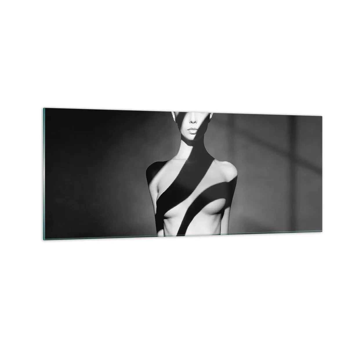 Glastavla - Bild på glas - I skenet och i skuggan - 100x40 cm