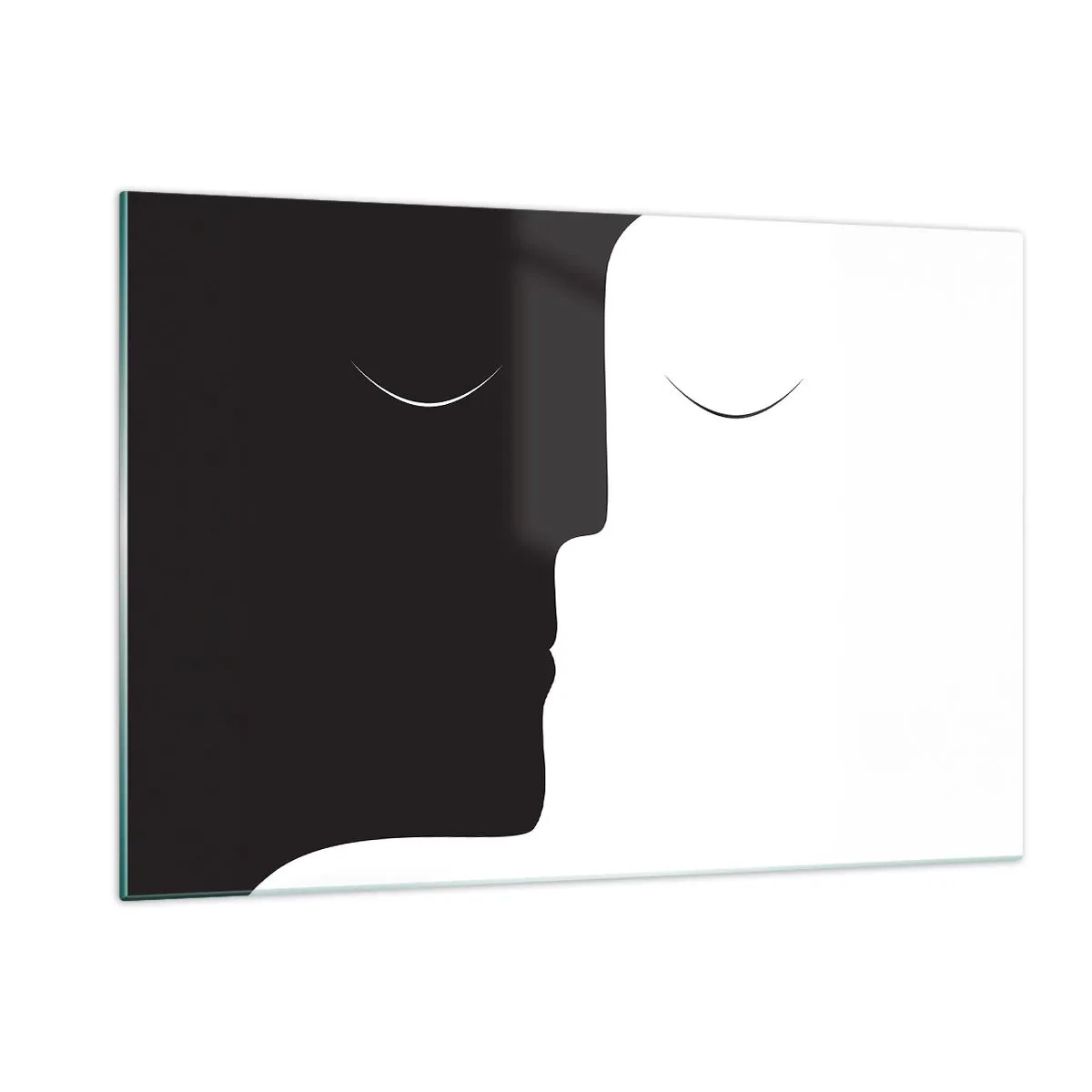 Glastavla - Bild på glas - Motsatsernas enhet - 120x80 cm