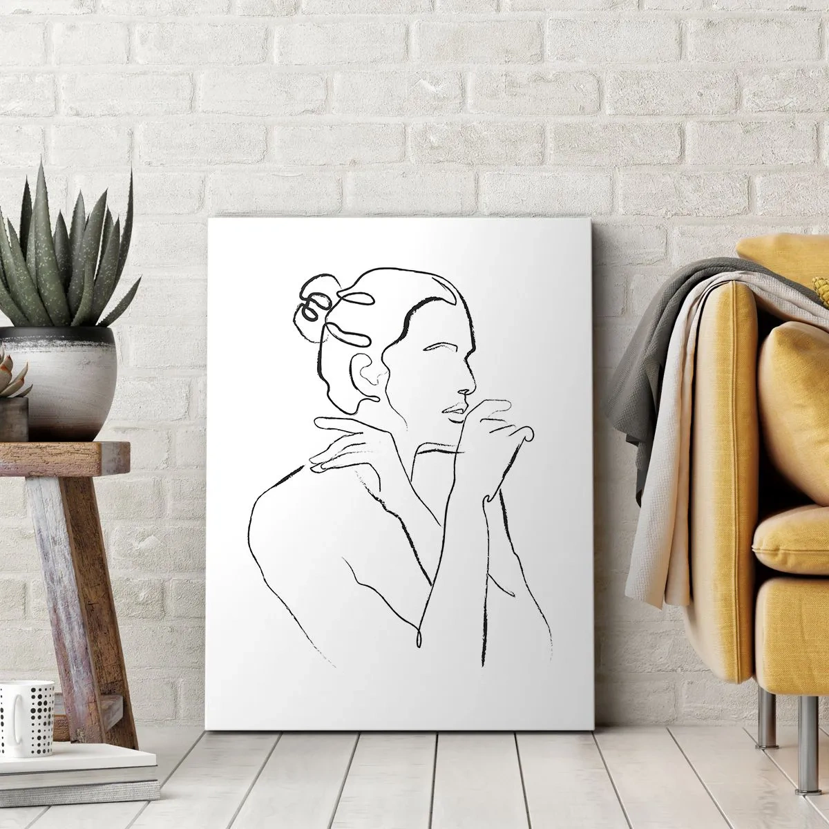 Canvastavla - Bild på duk - Akten: ett sensuellt mysterium - 45x80 cm