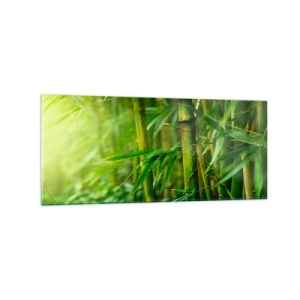 Glastavla - Bild på glas - Lär känna grönskan i sig - 120x50 cm