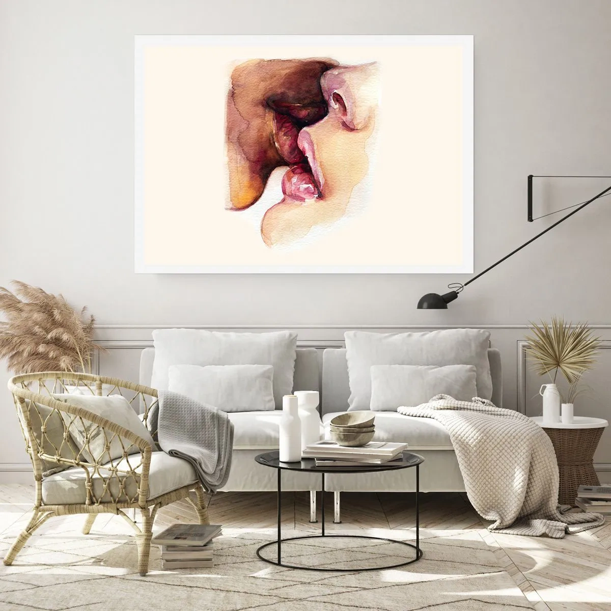 Affisch - Som dag och natt, jord och himmel - 100x70 cm