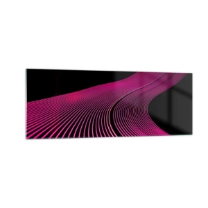 Glastavla - Bild på glas - Ljusets allé - 140x50 cm