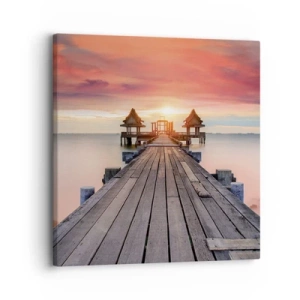 Canvastavla - Bild på duk - Skymning i öst - 30x30 cm