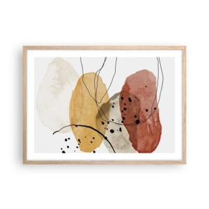 Affisch i ram av ljusek - Lätta och transparenta som luften - 70x50 cm