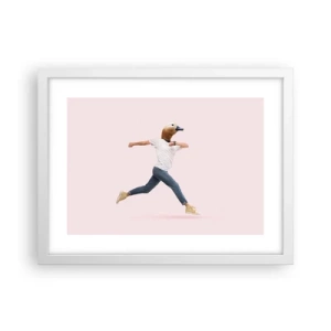 Affisch i vit ram - En nypa absurd - 40x30 cm