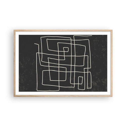 Affisch i ram av ljusek - Inte så enkelt - 91x61 cm