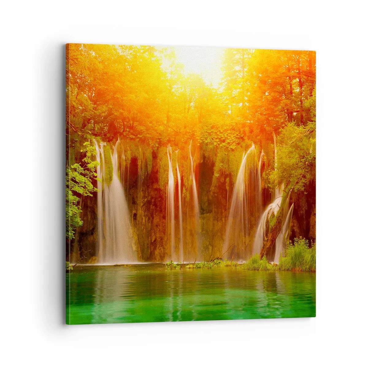 Canvastavla - Bild på duk - I solen och skuggan - 70x70 cm