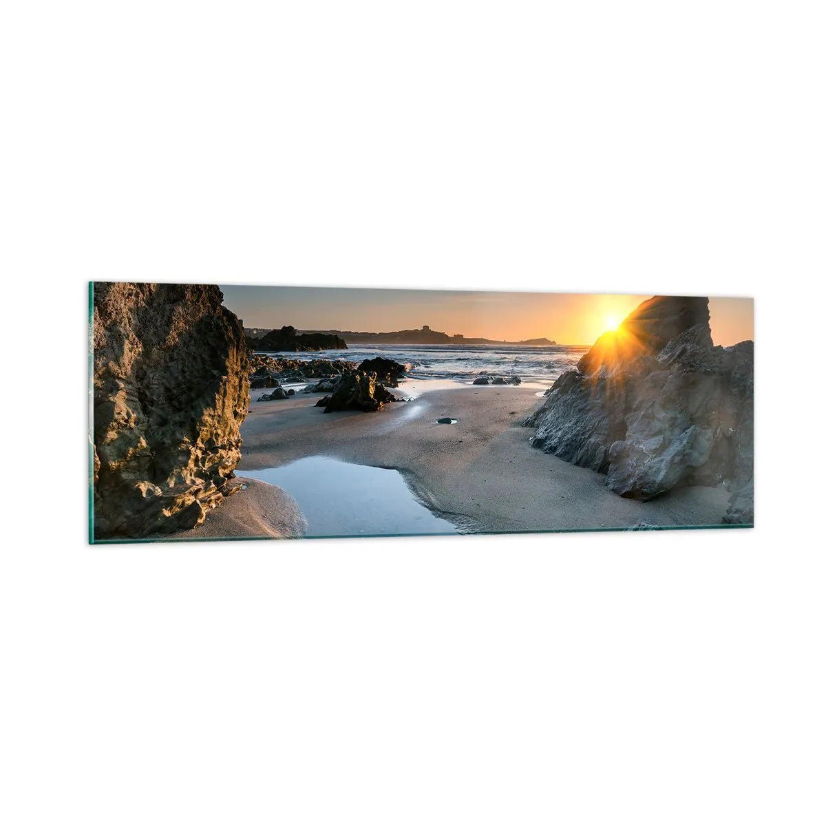 Glastavla - Bild på glas - Orörd av människan - 90x30 cm