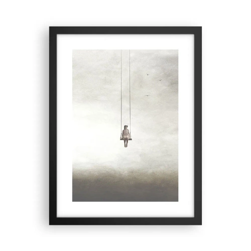 Affisch i svart ram - Barn i oss - 30x40 cm