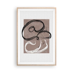 Affisch i ram av ljusek - Komposition - sökande efter fullständighet - 61x91 cm