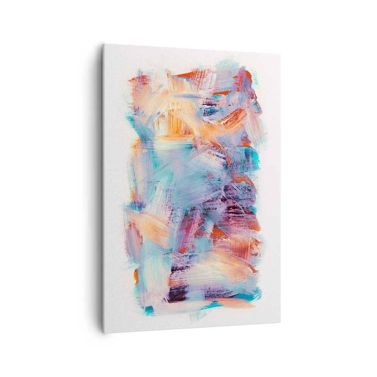 Canvastavla - Bild på duk - Färgglad röra - 70x100 cm