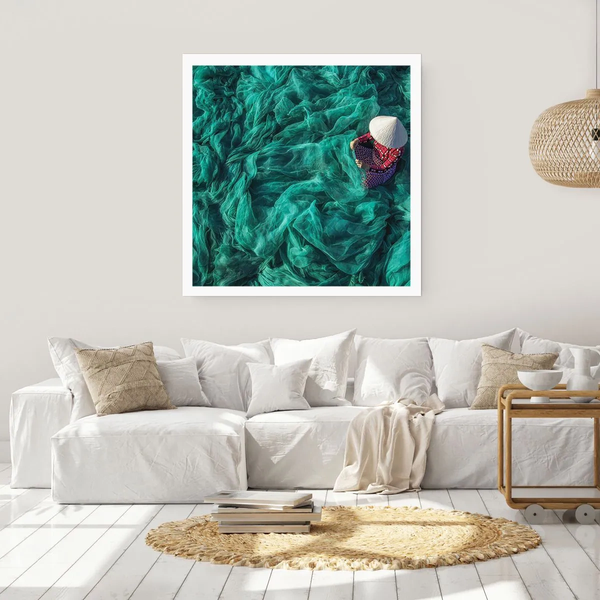 Affisch - I nätens hav - 30x30 cm