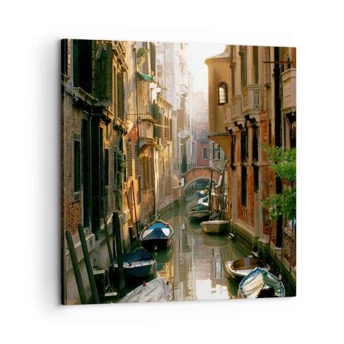 Canvastavla - Bild på duk - På en gränd i Venedig - 60x60 cm