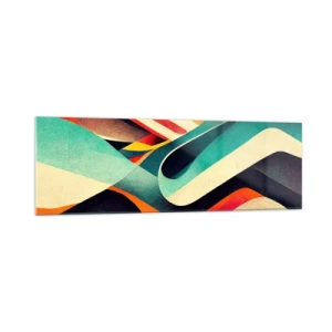 Glastavla - Bild på glas - Intensiv komposition - 160x50 cm