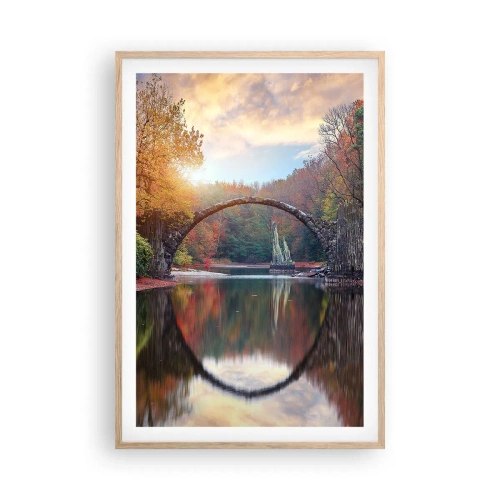 Affisch i ram av ljusek - På andra sidan av spegeln - 61x91 cm