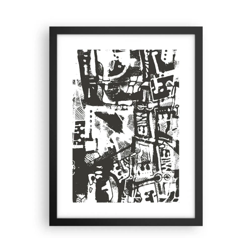 Affisch i svart ram - Ordning eller kaos? - 30x40 cm