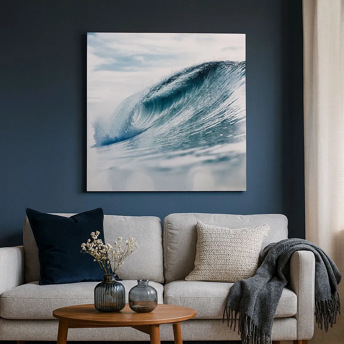 Canvastavla - Bild på duk - Vattentopp - 30x30 cm