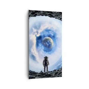 Canvastavla - Bild på duk - Det är inte långt kvar hem - 65x120 cm