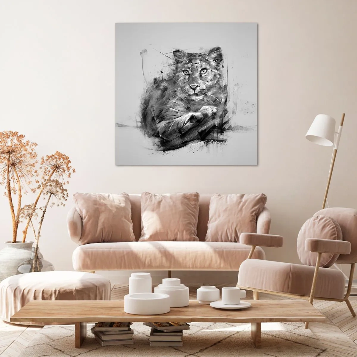 Canvastavla - Bild på duk - Ja, jag lyssnar noga - 40x40 cm