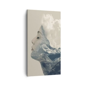 Canvastavla - Bild på duk - Elementens skönhet - 45x80 cm