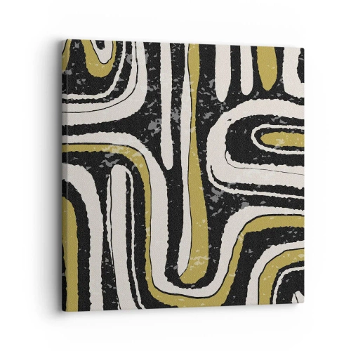 Canvastavla - Bild på duk - Komposition: stråk och gränder - 30x30 cm