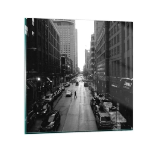 Glastavla - Bild på glas - Nästa dag som varje dag - 60x60 cm