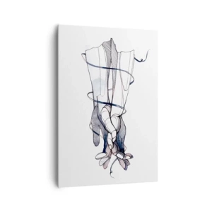 Canvastavla - Bild på duk - Smekningens studie - 70x100 cm