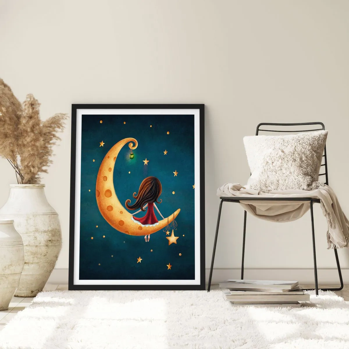 Affisch i svart ram - En gång i tiden... - 61x91 cm