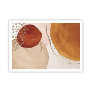 Affisch - Rundhet och rörelse - 100x70 cm