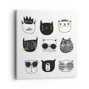 Canvastavla - Bild på duk - Varje annorlunda - 40x40 cm