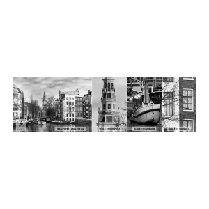 Fototapet Prov Standard Eco - Amsterdam stämning - Stad, amsterdam, Arkitektur - 100x30 cm