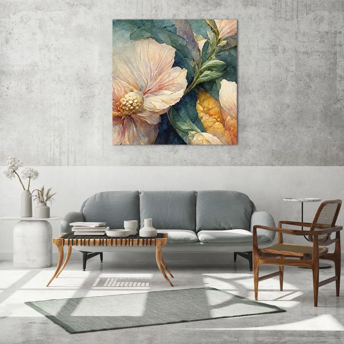 Glastavla - Bild på glas - Bara subtilitet - 40x40 cm