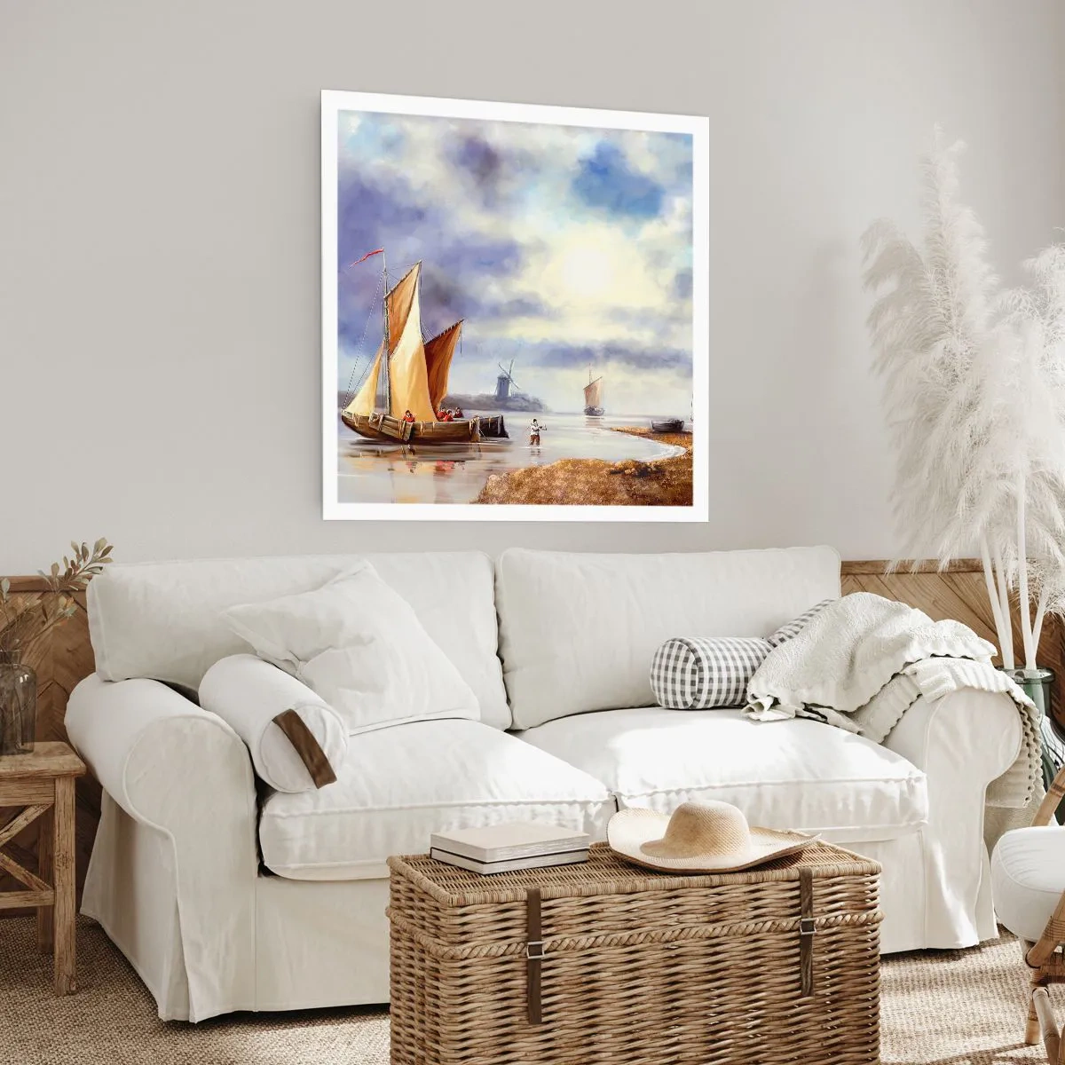 Affisch - Seglarnas hemkomst - 60x60 cm