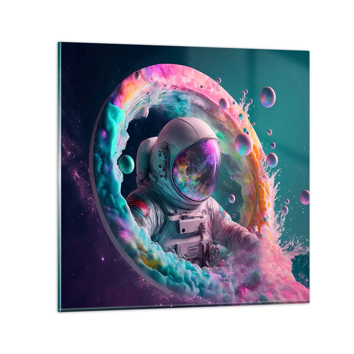 Glastavla - Bild på glas - Stjärnport - 70x70 cm