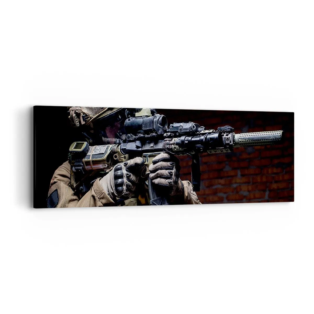 Canvastavla - Bild på duk - Dödligt effektiv - 90x30 cm