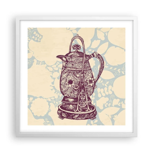 Affisch i vit ram - Skönhet av det vardagliga livet - 50x50 cm