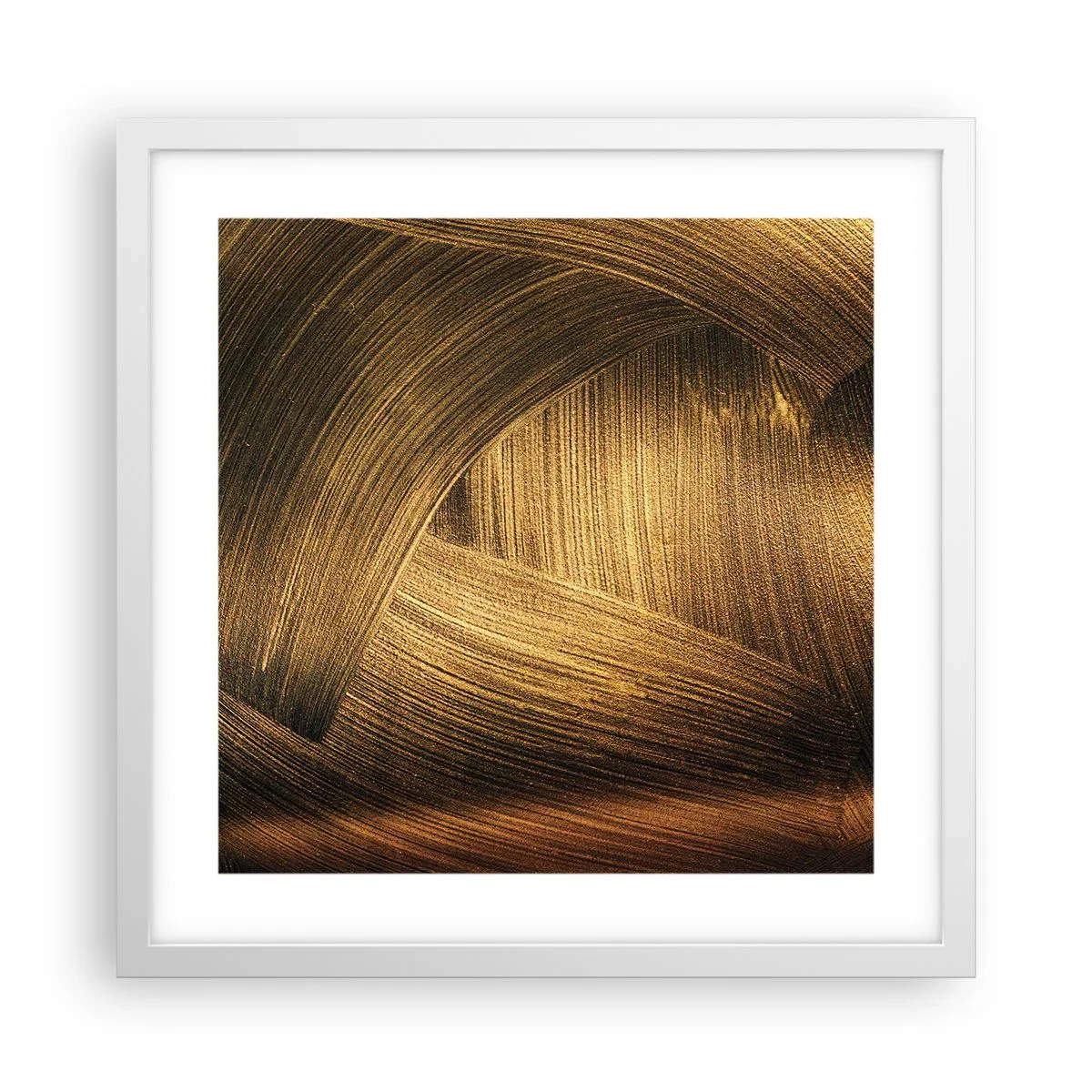 Affisch i vit ram - I gyllene labyrint - 40x40 cm