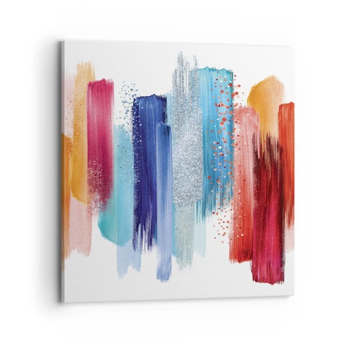 Canvastavla - Bild på duk - Upp och ner - 70x70 cm