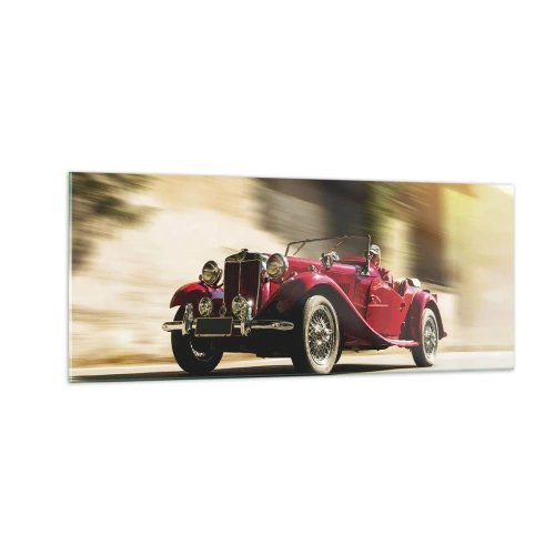 Glastavla - Bild på glas - Vackrare än Nike från Samothrakis - 100x40 cm