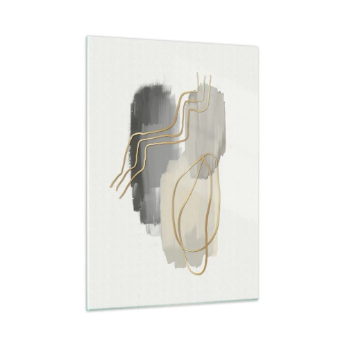 Glastavla - Bild på glas - Varaktighet och rörelse - 50x70 cm