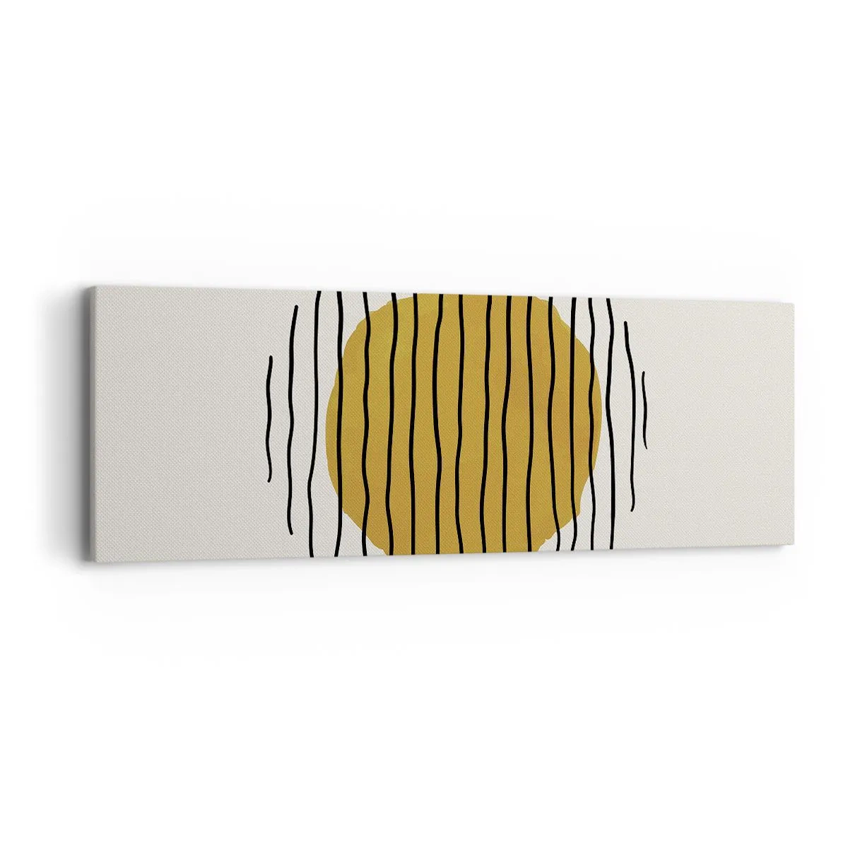 Canvastavla - Bild på duk - Abstraktion som darrar av glöd - 90x30 cm