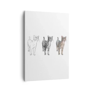 Canvastavla - Bild på duk - Teckningslektion - 50x70 cm