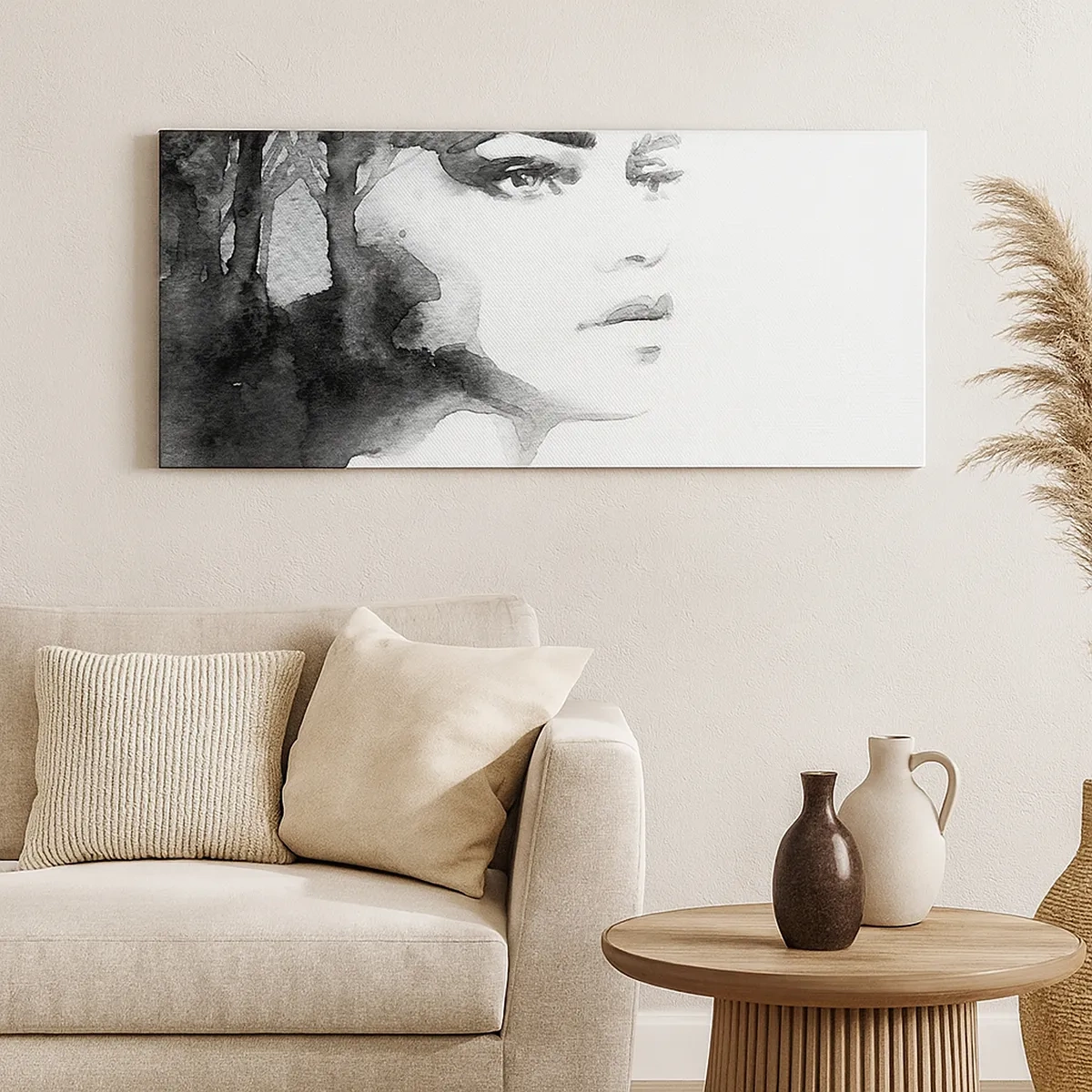 Canvastavla - Bild på duk - Skapad av hemlighet och dimma - 30x30 cm