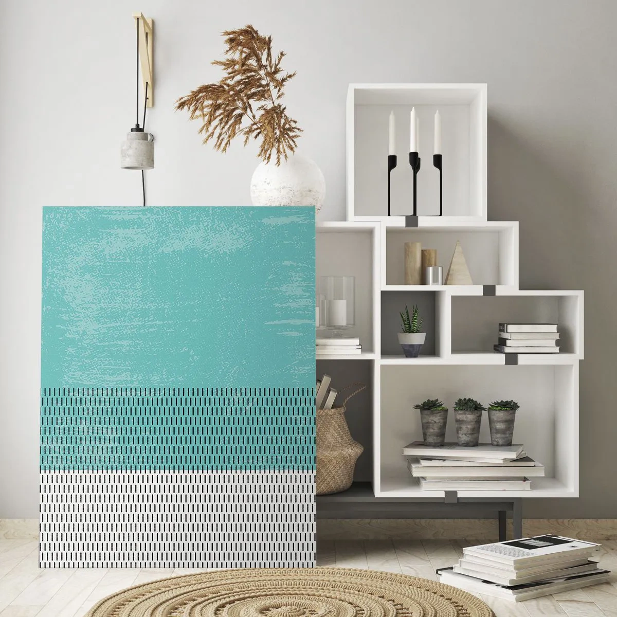 Glastavla - Bild på glas - Balanserad komposition - 70x100 cm